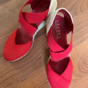 Ralph Lauren wedge espadrilles